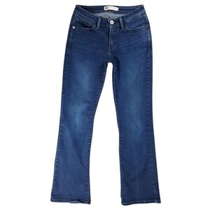Levi's 529 Curvy Bootcut Low Rise Dark Blue Jeans SZ 8